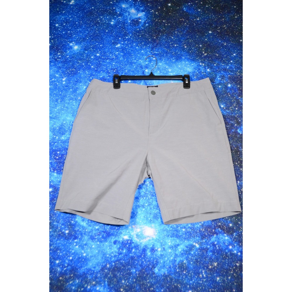 Faherty All Day Shorts Mens 36 Gray Chino Stretch Casual Pockets Summer